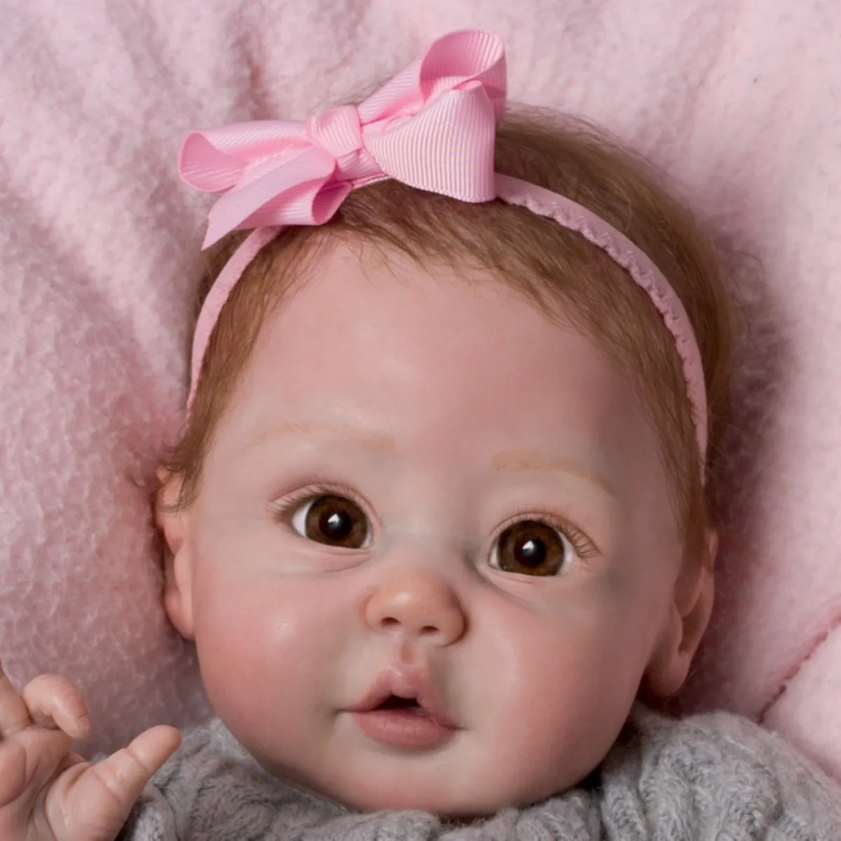 The Ashton - Drake Galleries Cuddly Coo Lifelike So Truly Real® Interactive Baby Girl Doll Coos When Cuddled Realistic Weighted Fully Poseable with Soft RealTouch® Vinyl Skin by Master Doll Artist Sherry Miller 18"-inches