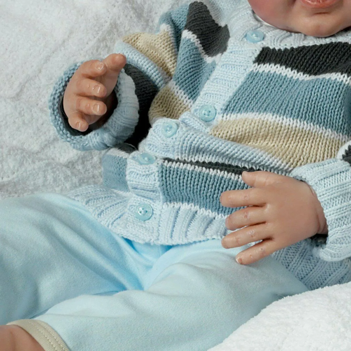 The Ashton - Drake Galleries Noah's Happy As Can Be So Truly Real® Vinyl Baby Boy Doll Interactive Moves and Coos when Touched with Realistic Movements Weighted Poseable by Linda Murray 22"-inches