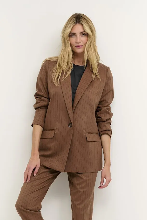 The Ebona Blazer - Toffee Brown