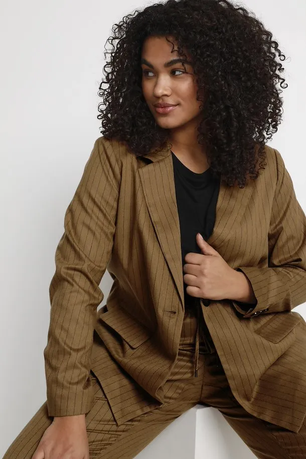 The Ebona Blazer - Toffee Brown