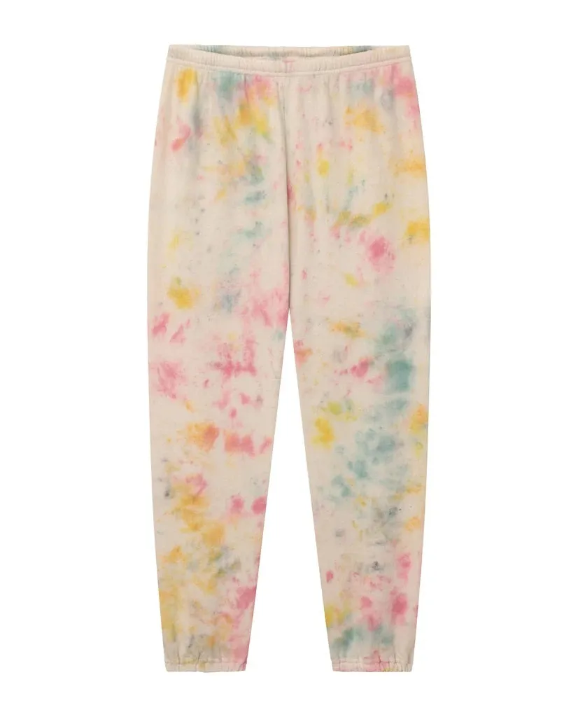 The Great - The Stadium Sweatpant in Confetti Tie Dye