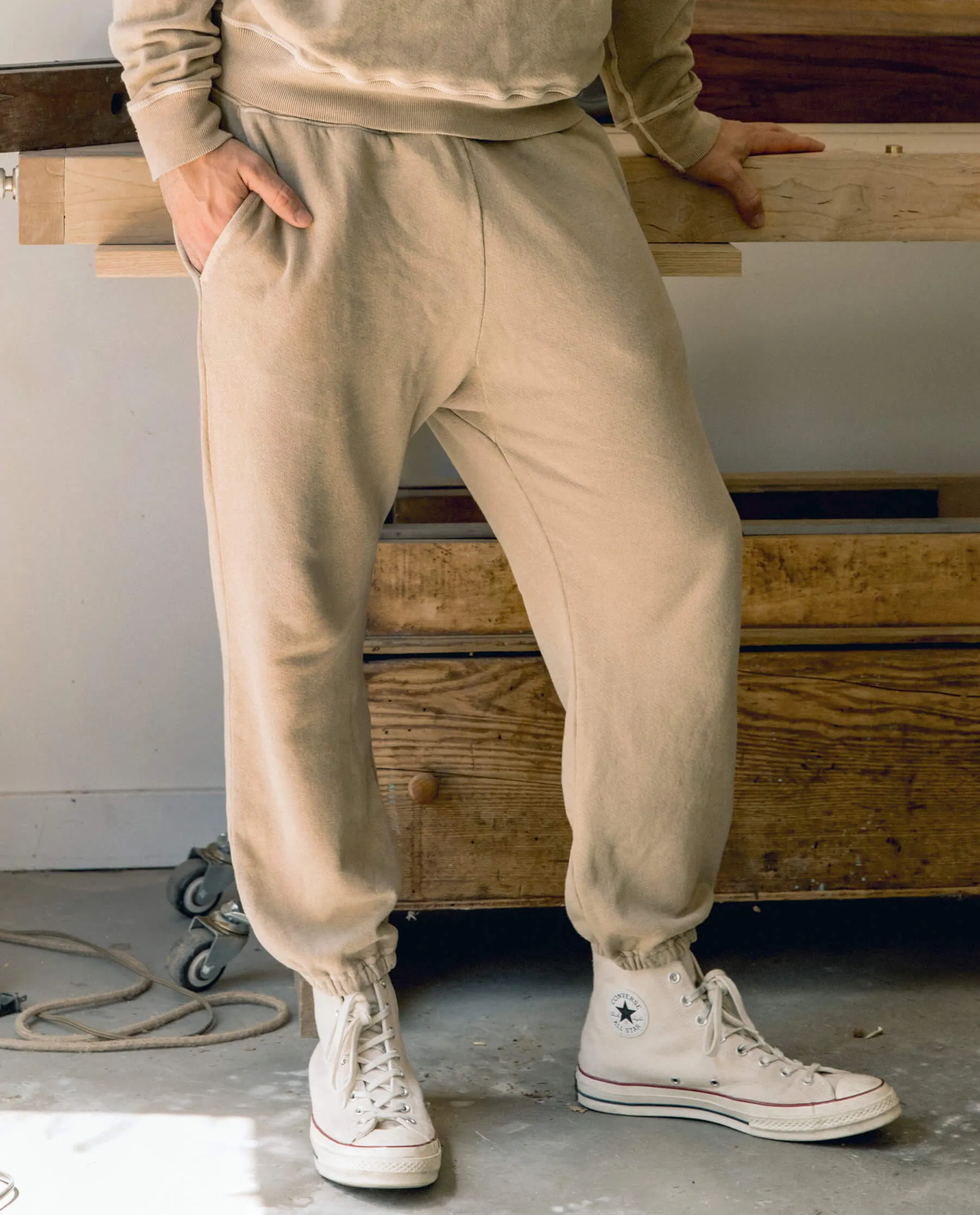 The Men's Stadium Sweatpant. -- Fawn