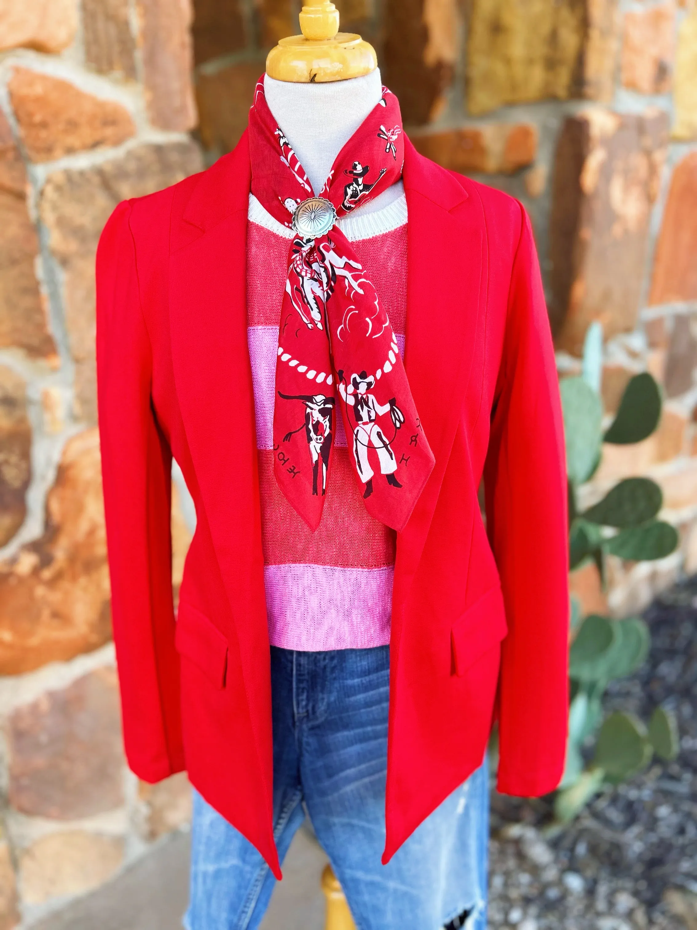 The Perfect Red Blazer