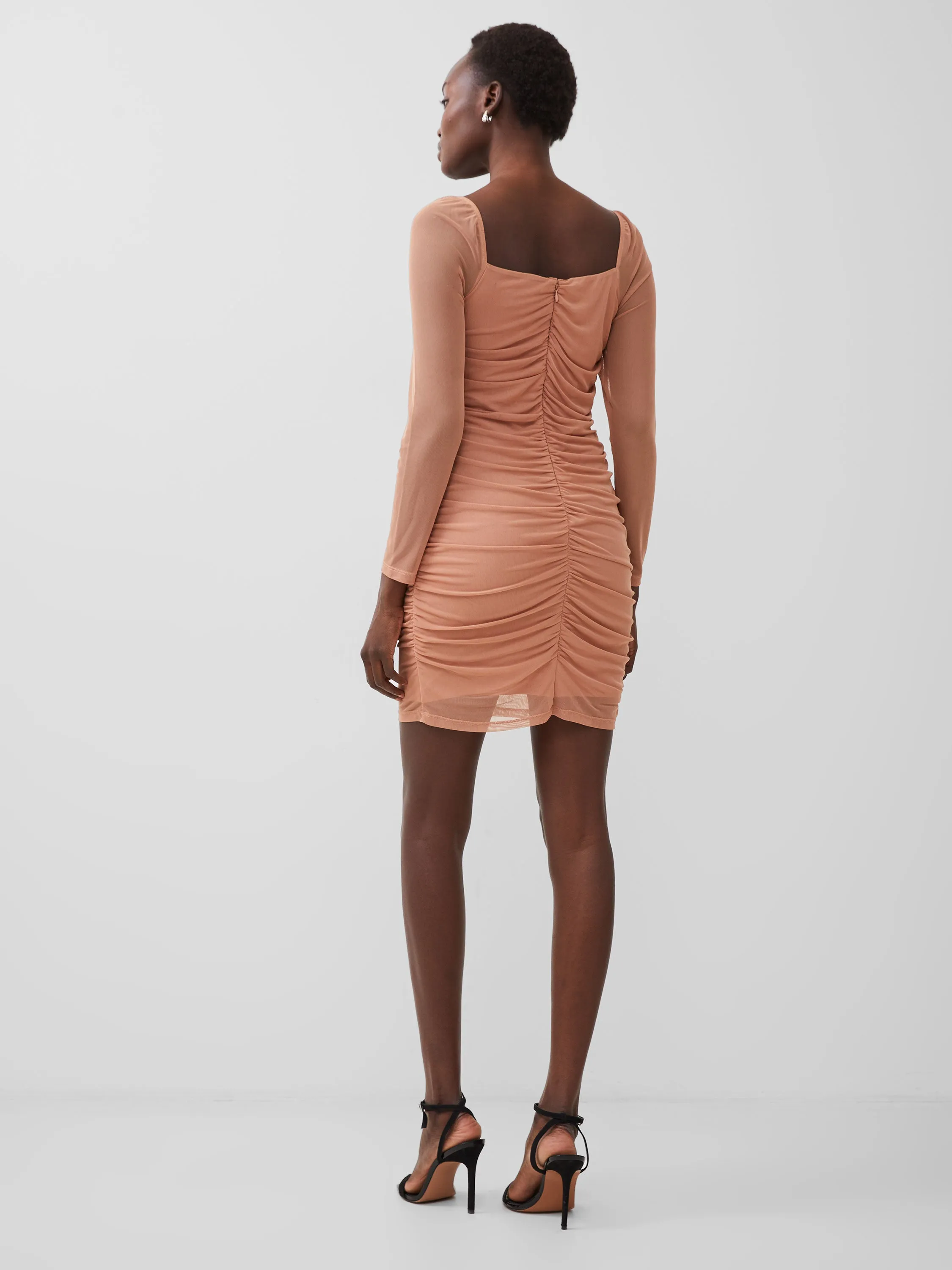 Toni Mesh Ruched Dress