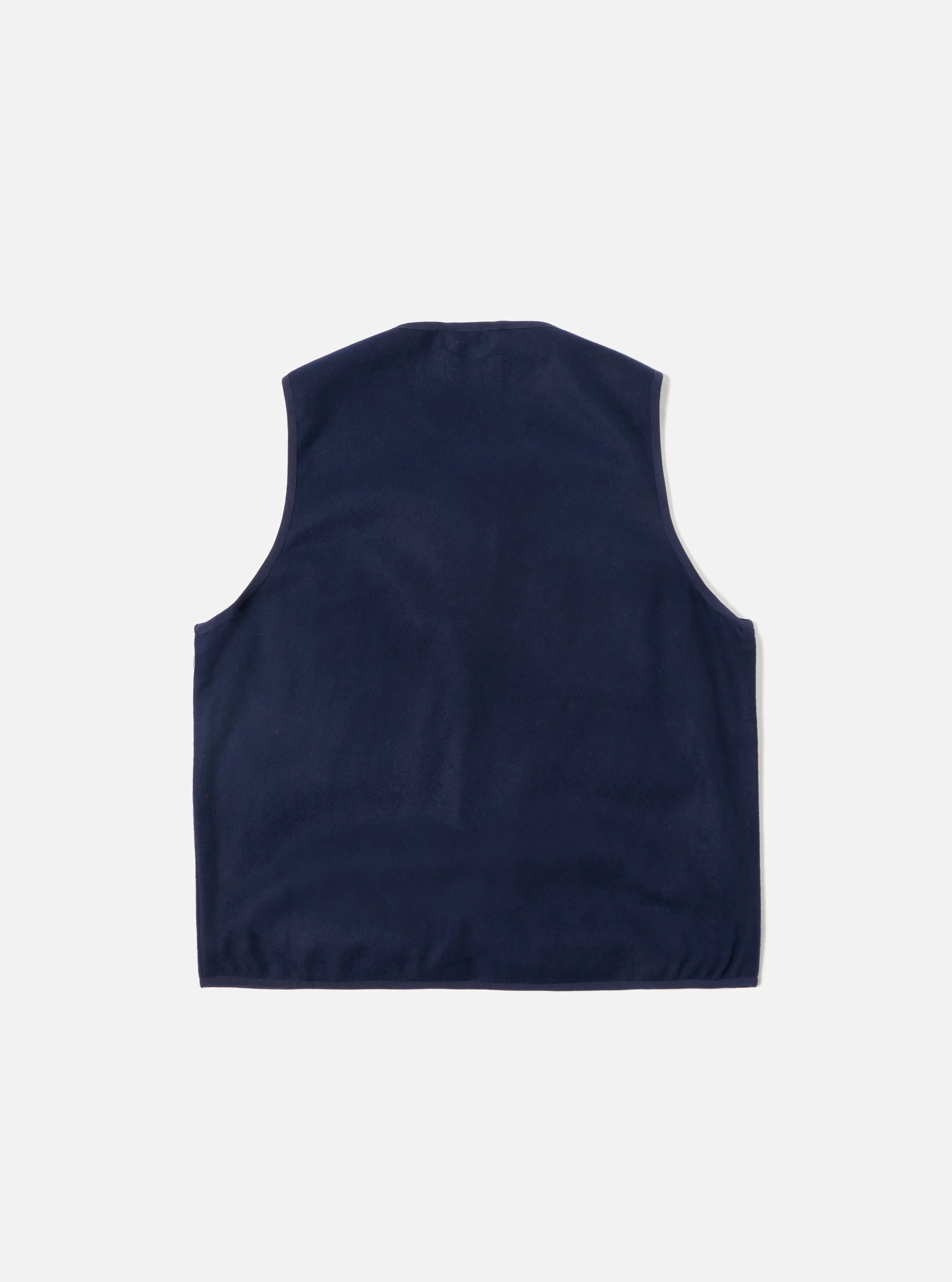 Universal Works 4 Pocket Gilet in Navy Melton