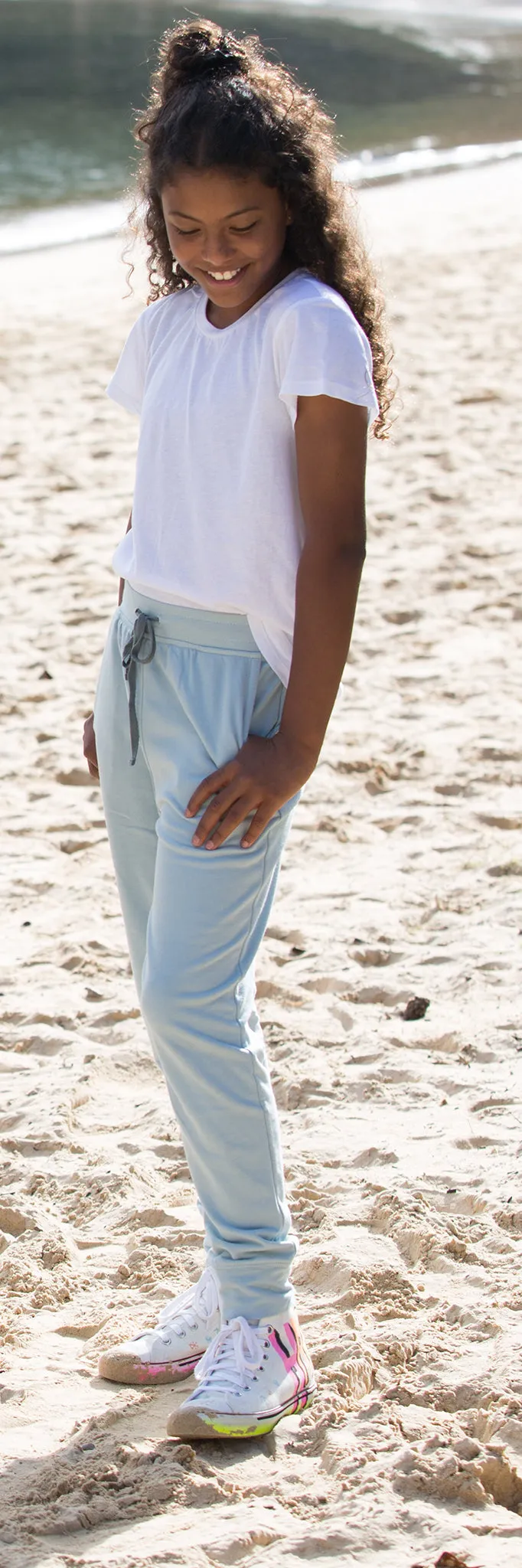 VENICE BEACH SWEATPANTS IN SOFT SKY BLUE