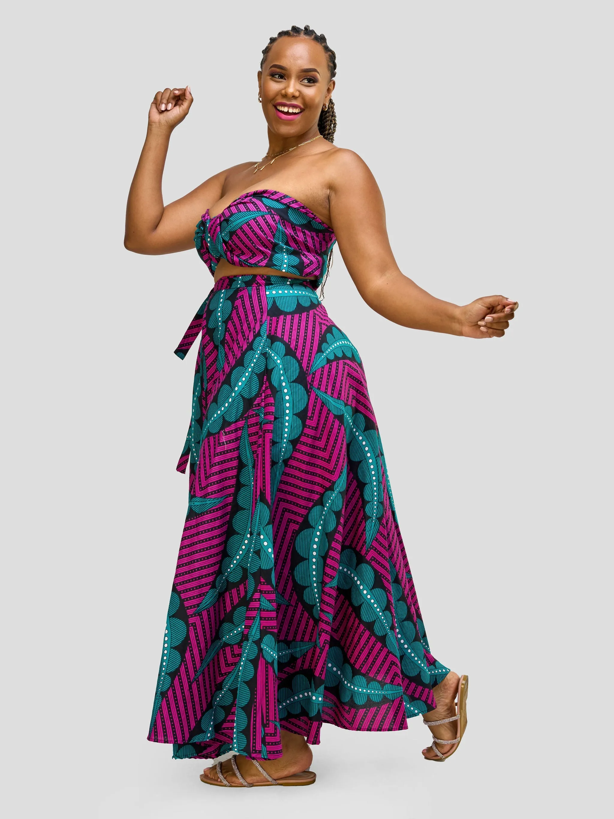 Vivo Long Wrap Skirt - Bukavu