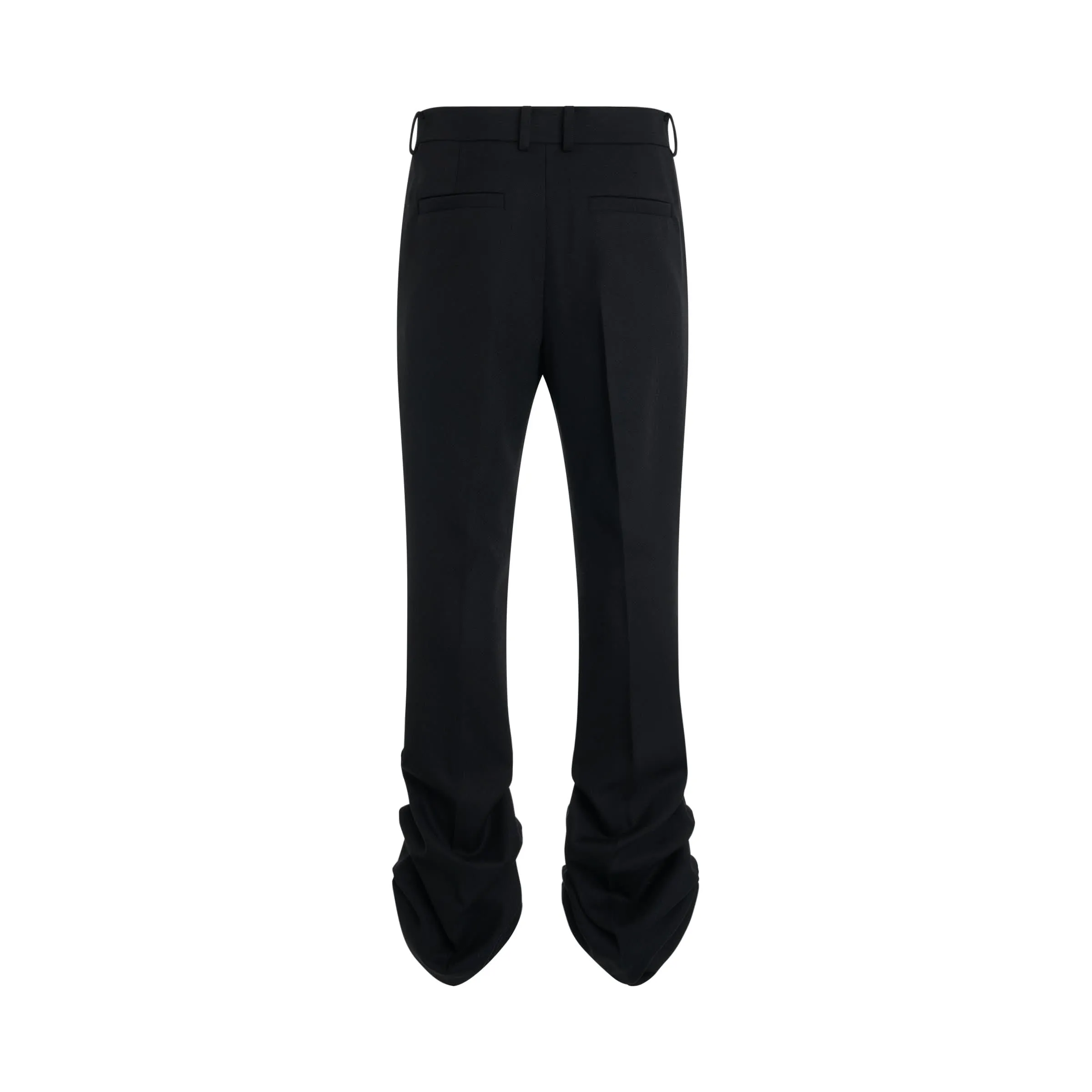 Wave Bootcut Pants in Black