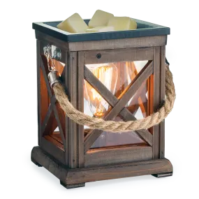 Wax Warmer - Walnut & Rope Vintage Bulb Illumination