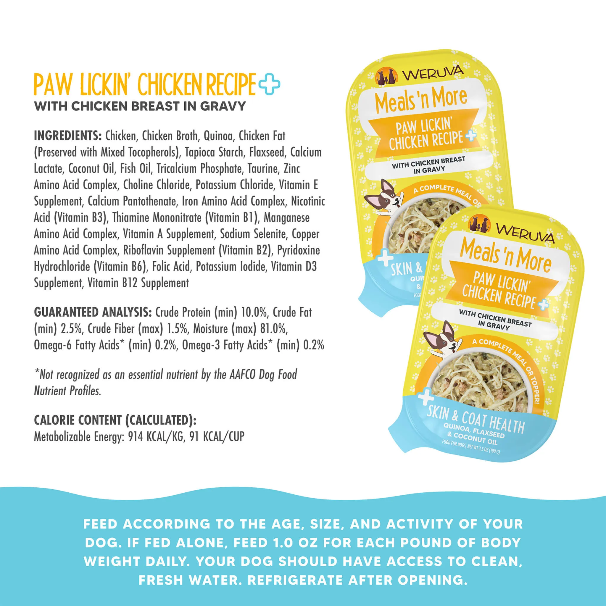 Weruva Meals 'n More Skin & Coat Wet Dog Food