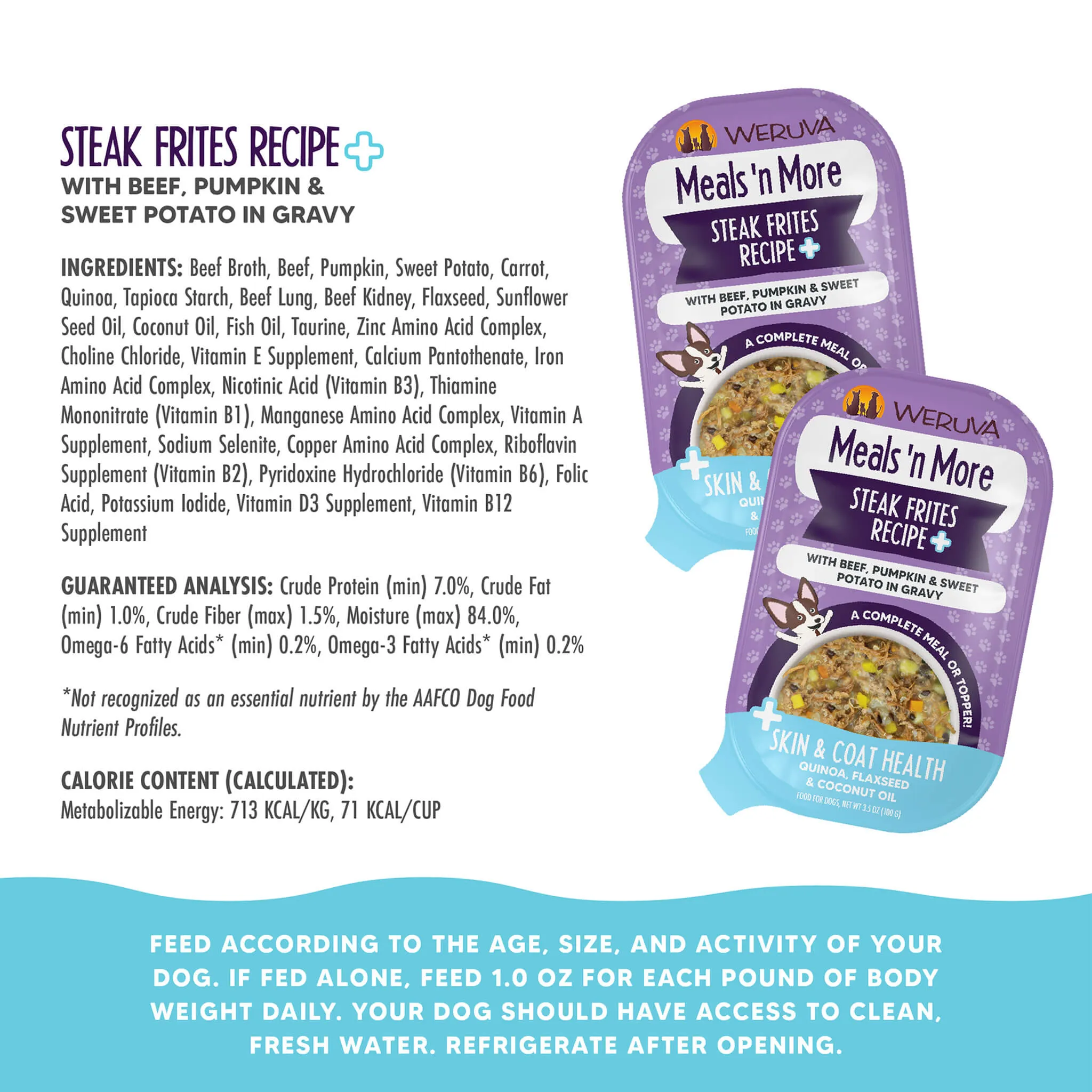 Weruva Meals 'n More Skin & Coat Wet Dog Food