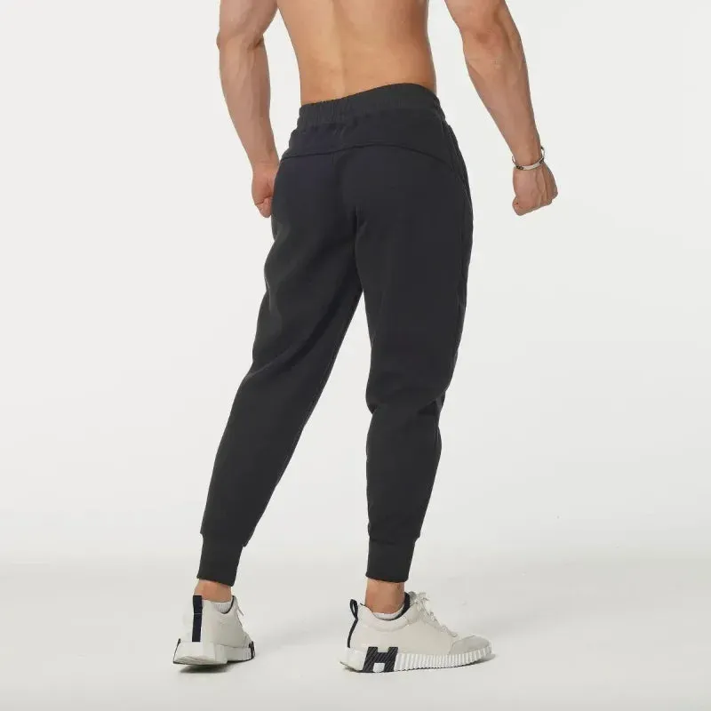 Wiaofellas  -  High Quality Sports Pants for Men's American Trendy Autumn New Loose Training Casual Sweatpants Fitness Running Zipper Pockets