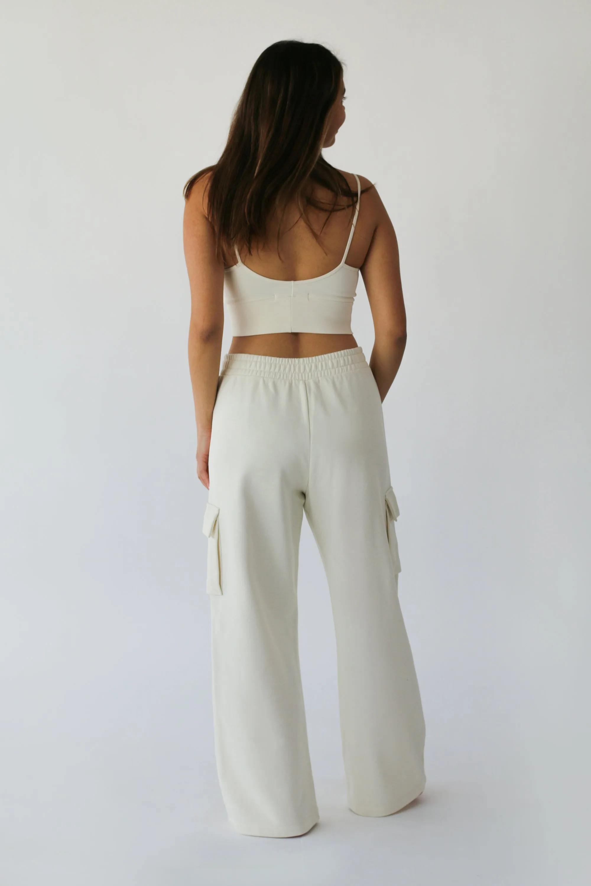 WIDE LEG CARGO SWEATPANT