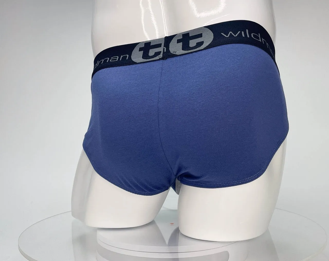 WildmanT Cotton Monster Cock Brief Dark Blue and Gray