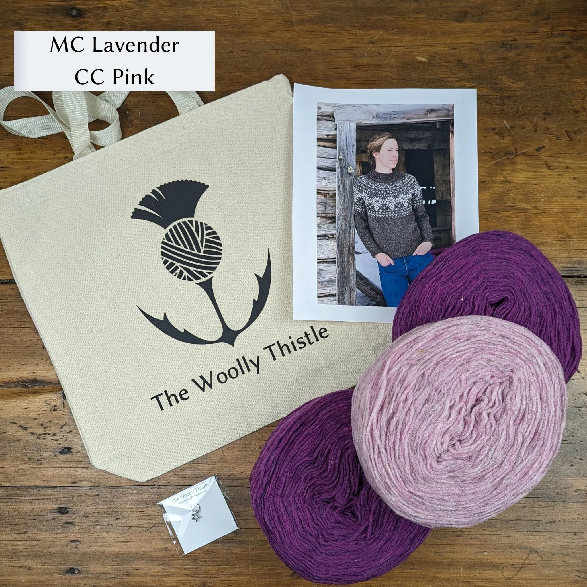 Winter Woods Yarn Set in Manchelopis by Jessica McDonald