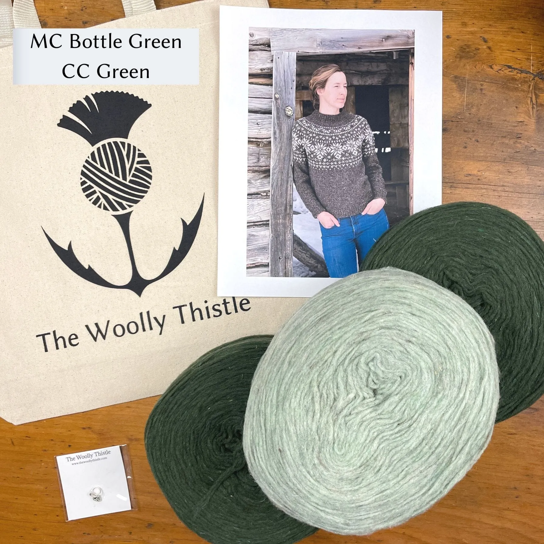 Winter Woods Yarn Set in Manchelopis by Jessica McDonald