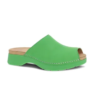 Women's Dansko Ravyn Sandal Color: Lime Milled Nubuck