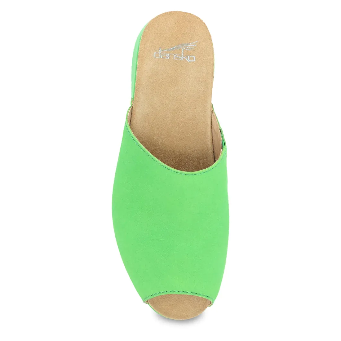 Women's Dansko Ravyn Sandal Color: Lime Milled Nubuck