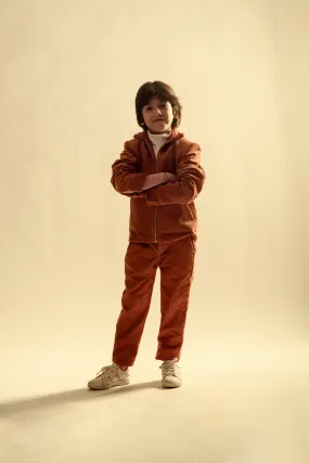 Woodland Blaze- Organic Corduroy Jacket & Trouser Set For Boys