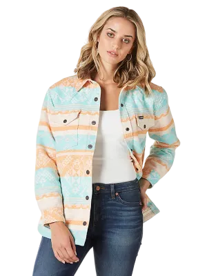 Wrangler Women's Sunset Blues Southwestern Print Jacket