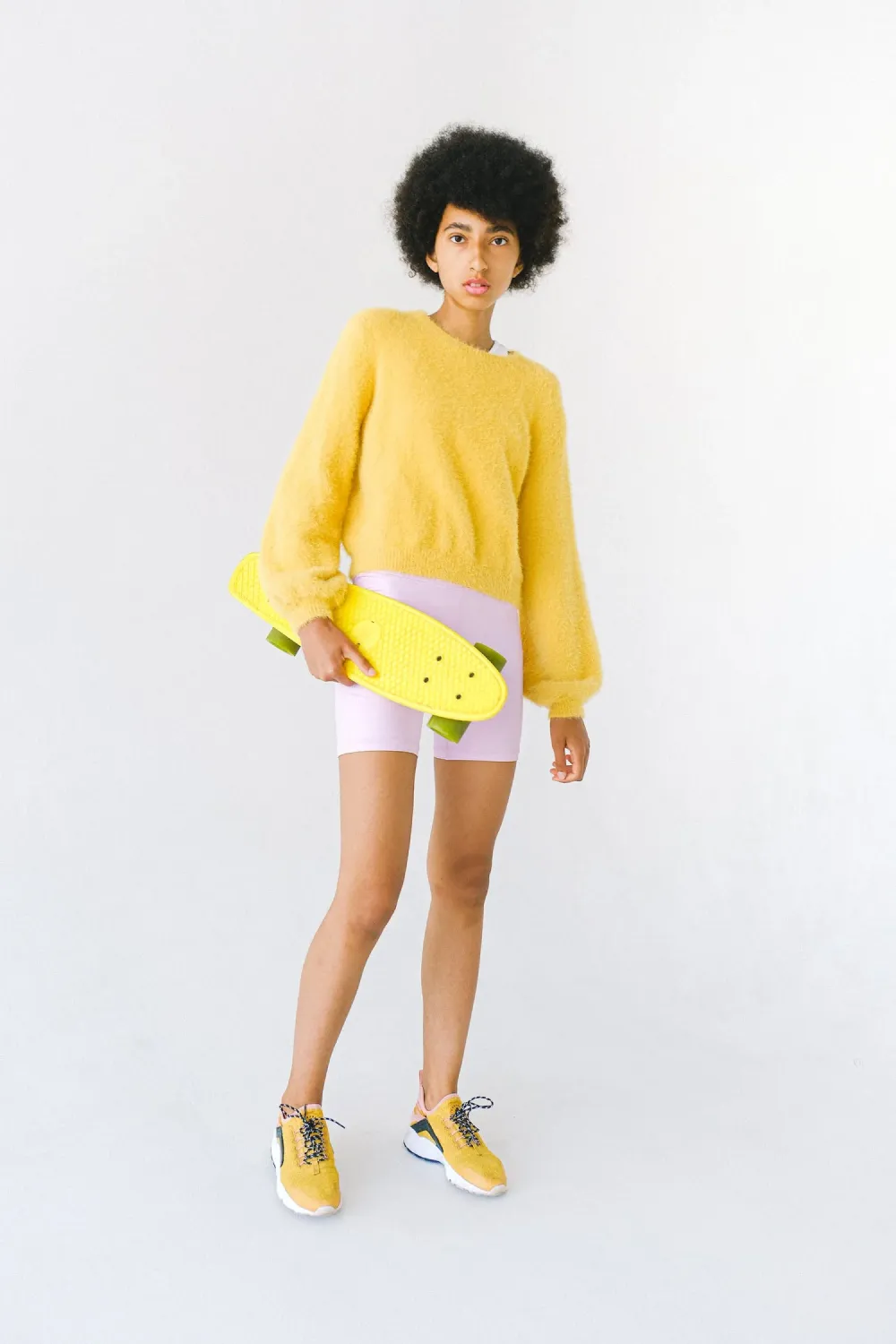 Yellow Soft Long Sleeve Knit Pullover