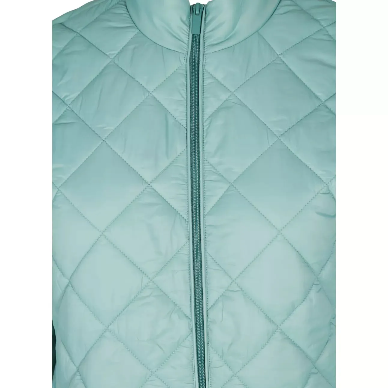 Zizzi Quilted Lightweight Jacket in Green